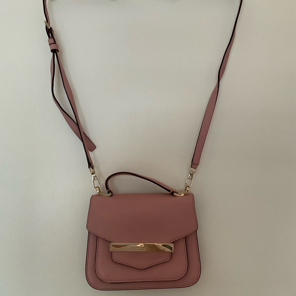 Kate Spade small square crossbody top handle leather handbag